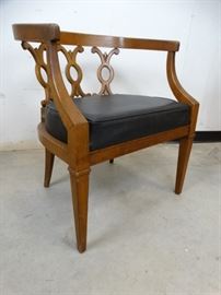 Wood Barrel Chair