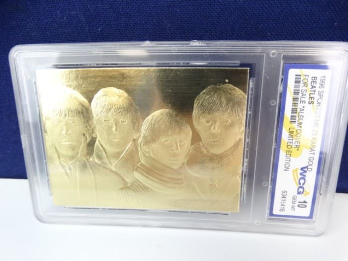 Beatles 23K Gold Foil Card (2)