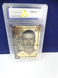 Peyton Manning 23K Gold Foil Card