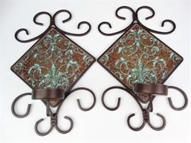 Metal Glass Wall Sconces