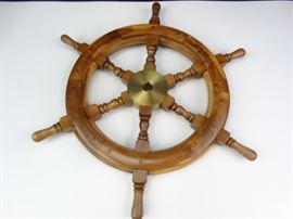 Ship Captains Wheel Wall Decor