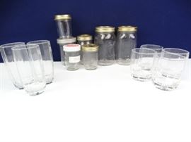 Geometric Glasses Glass Screw Lid Mason Jars