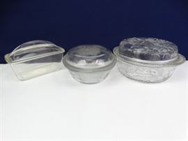 Pressed Glass Serving Ware