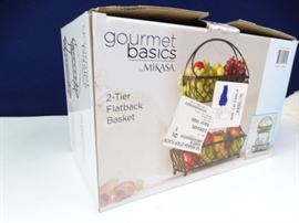 TwoTier Flatback Gourmet Basket by Mikasa