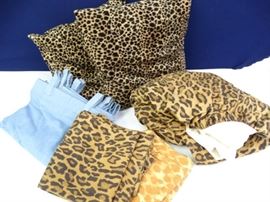 Animal Print Throw Pillows & Bed Skirt & More (8)