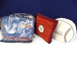 Baseball Themed Twin XL Comforter Throw Pillows