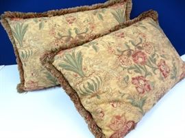Large, Luxurious Decorative Throw Pillows (2)