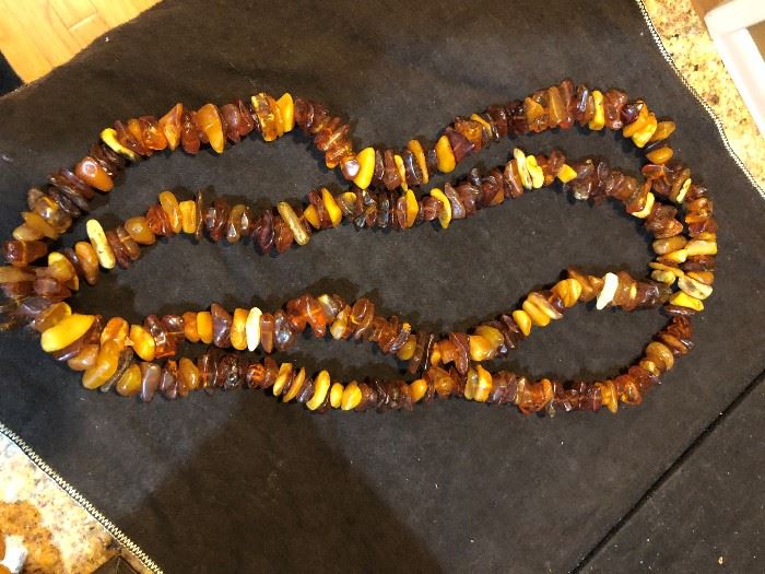 Russian amber necklace