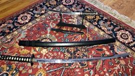 Japanese samurai swords