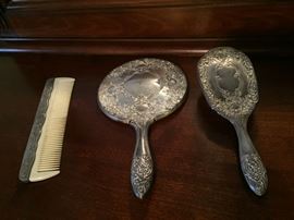 Vintage Brush & Comb Set.