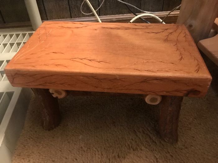 Rustic step stool