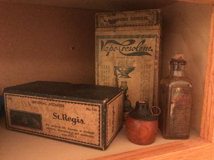 Vintage medicine boxes
