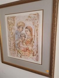 Signed, Professionally framed Hibel