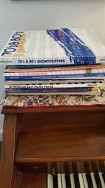 Music books and very old sheet music