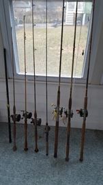 Vintage Fishing Rods and reel