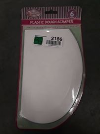 9 Packs of Plastic Dough Scrapers. 6 in Each pack.
