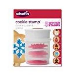 Set of 4 Chefn Christmas Cookie Cutter Stamp Set ...