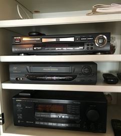 SEVERAL DVD - VHS - CD - AND STEREO UNITS