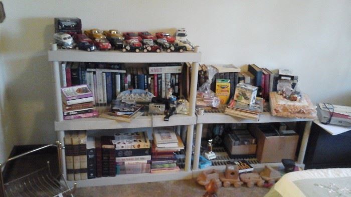 die cast cars, books and miscellaneous.