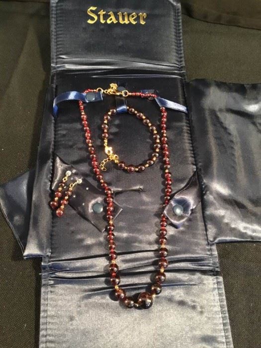 Stauer Aphrodisia Garnet Jewelry Set