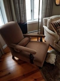 George Smith mohair velvet chair