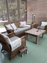 Exquisite vintage porch furniture set