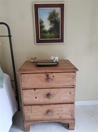 Antique bedside table