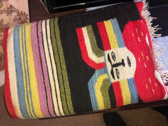 Hand woven Native American blanket 