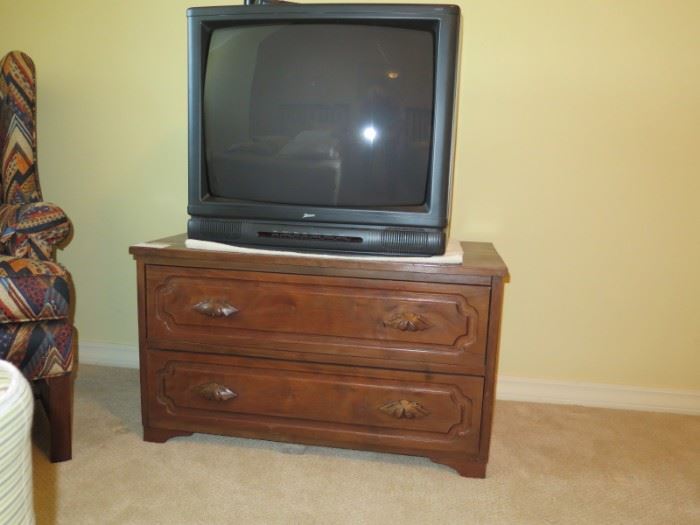 low 2 drawer victorian chest