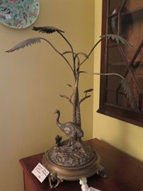 gorgeous sculpture of Heron and tree