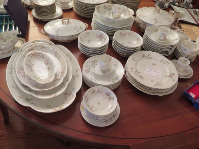 76 piece set antique Haviland limoges