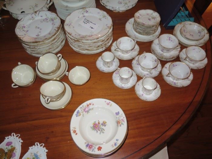 set haviland limoges, late 1800's