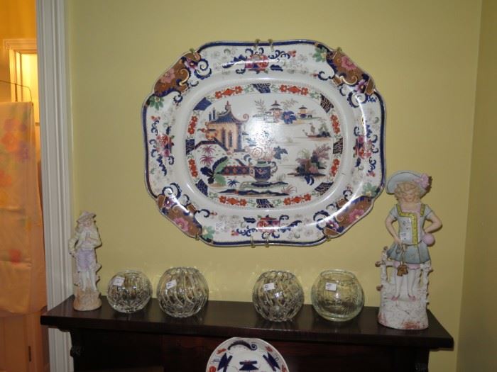 huge Panang platter, circa 1839 and more