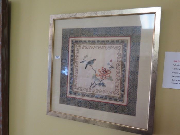 framed silk 