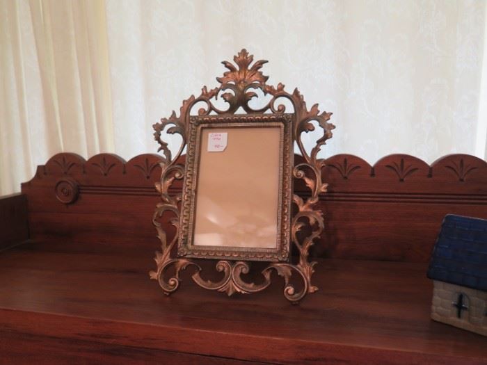 antique iron frame