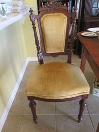 one of 4 victorian chairs