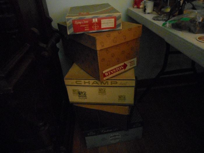 Vintage Hat and Clothing Boxes