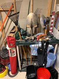 Yard tools, lawn chairs and more.