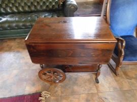 Ethan  Allen cart (needs  tlc)