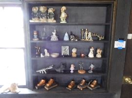 decor   and  bookends (baby  shoes)