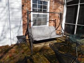 swing,  patio  set