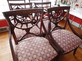 6  Mahogany  chairs