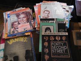 lots  of  vintage  sheet  music