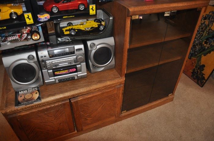 Stereo cabinet, CD boombox (SOLD)