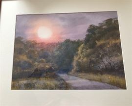 S. Coates watercolor