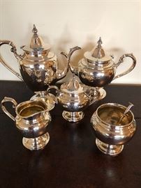 Sterling silver tea service