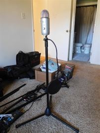 Blue Mic and Stand