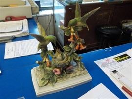 Ruby throated Hummingbird by Andrea