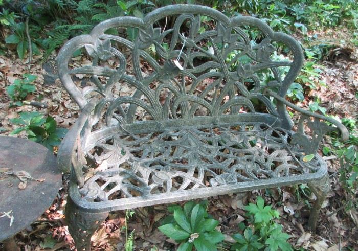 outdoor garden bench