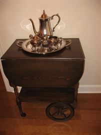 Tea Cart, Stainless Tea Set...